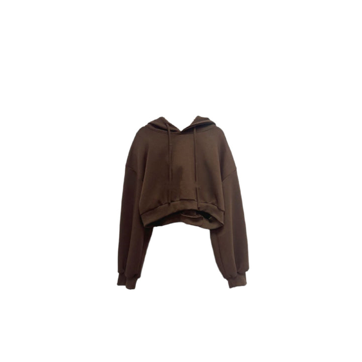 Kvinnors kortärmad hoodie med oversized passform Mirla-Eva Jonsson