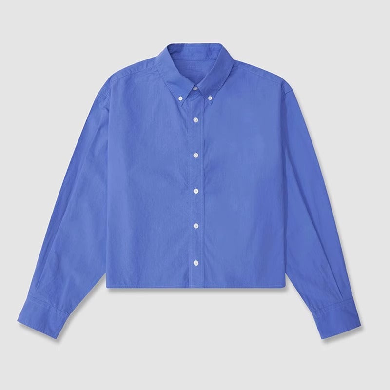Kvinnors kortärmad skjortjacka med oversized passform Mirla-Eva Jonsson