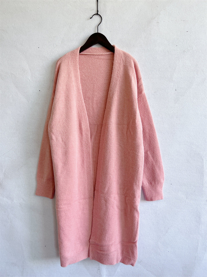 Kvinnors lång stickad cardigan Mirla-Eva Jonsson