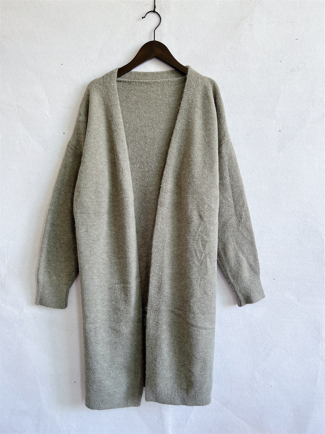 Kvinnors lång stickad cardigan Mirla-Eva Jonsson