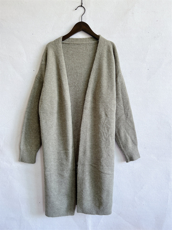 Kvinnors lång stickad cardigan Mirla-Eva Jonsson