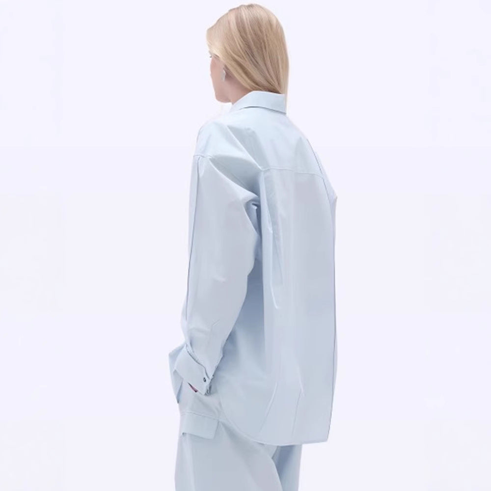 Kvinnors långärmad blus med modern skärning och eleganta detaljer Mirla-Eva Jonsson