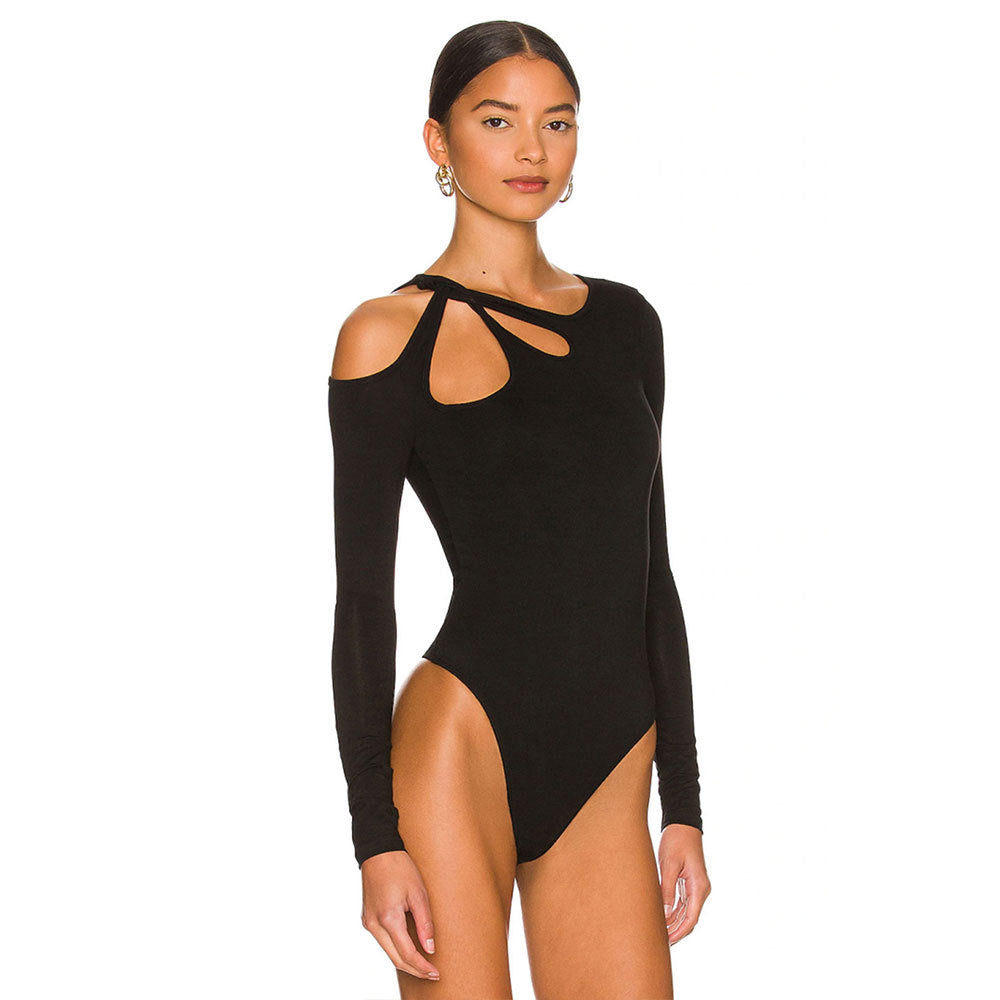 Kvinnors långärmad bodysuit med modernt cut-out design Mirla-Eva Jonsson