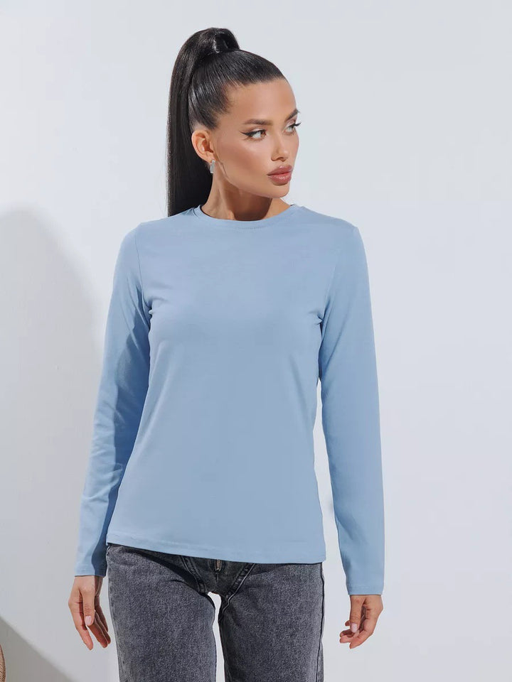 Kvinnors långärmad skjorta gjord av andningsbart material med modernt snitt Mirla-Eva Jonsson