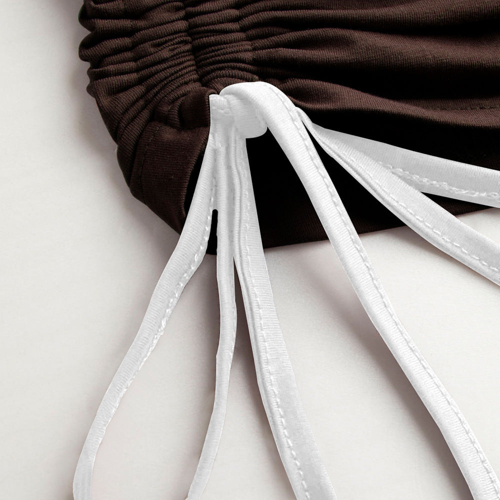 Kvinnors långärmad skjorta med dubbel design och drapering Mirla-Eva Jonsson