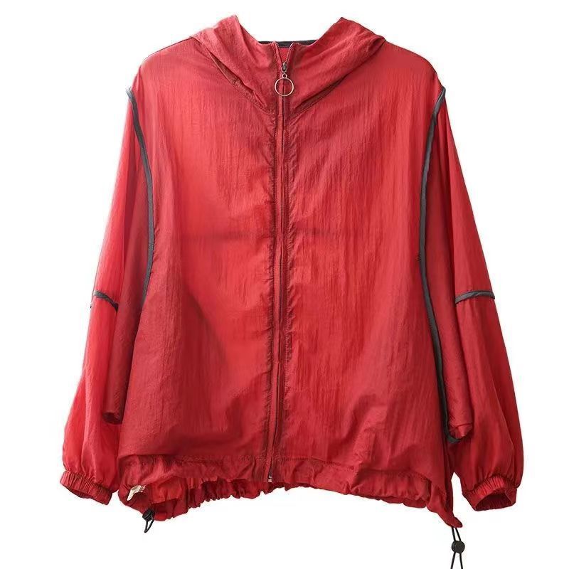 Kvinnors lätta hoodie-jacka med elastisk nederkant och reflekterande detaljer Mirla-Eva Jonsson