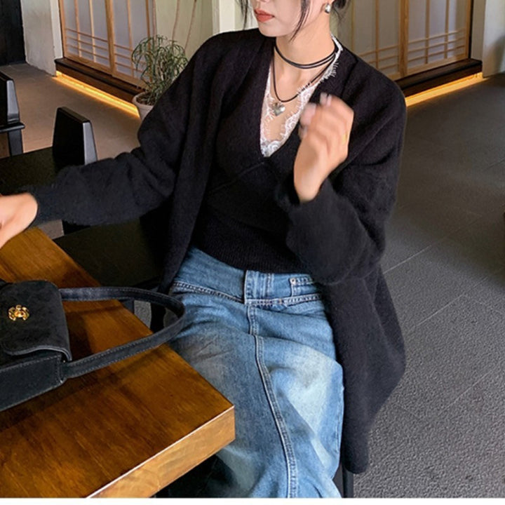 Kvinnors ledig cardigan med en lös passform och bekvämt material Mirla-Eva Jonsson