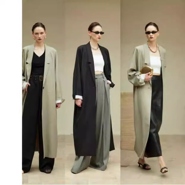 Kvinnors löst fallande oversized kappa Mirla-Eva Jonsson