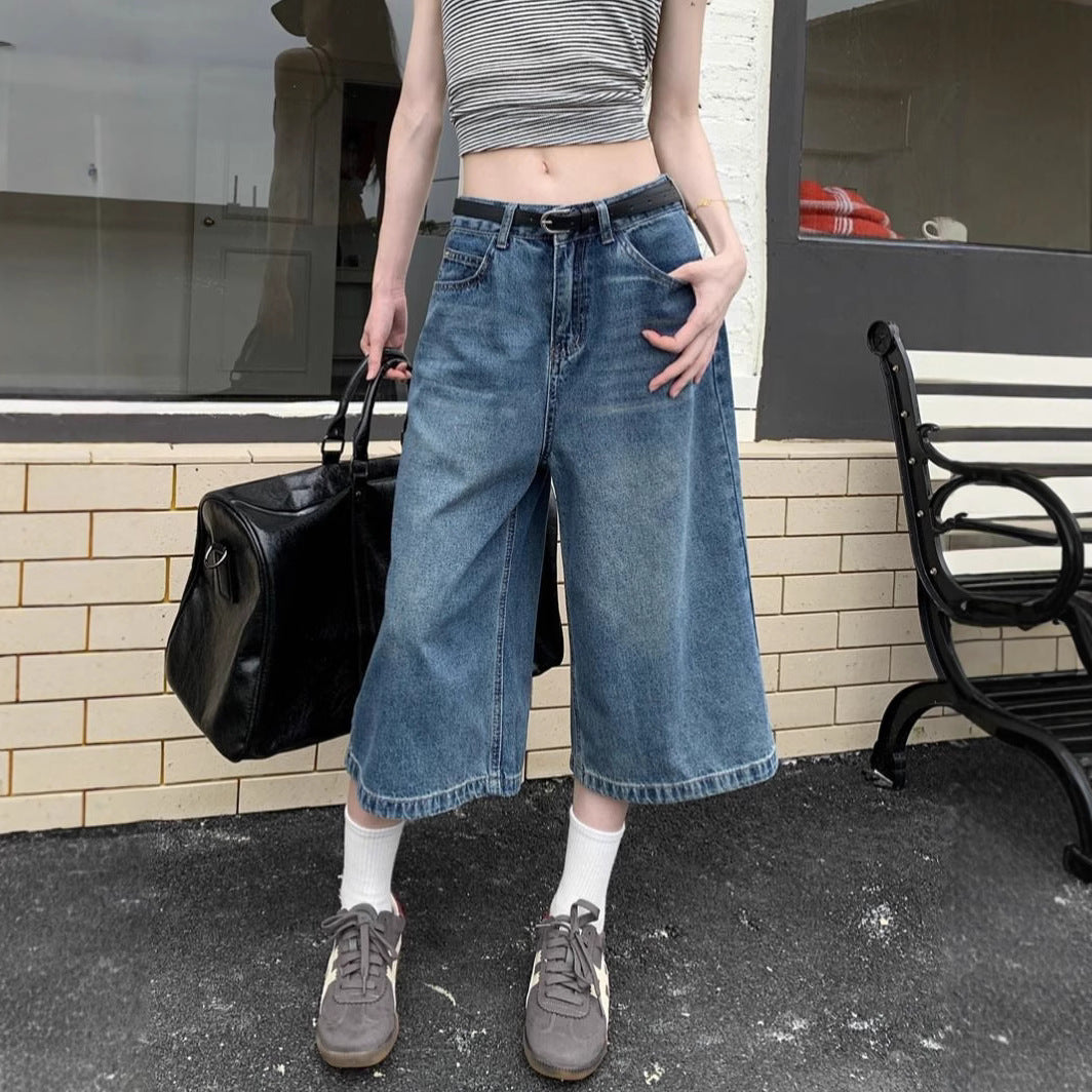 Kvinnors löst sittande jeans culottes Mirla-Eva Jonsson