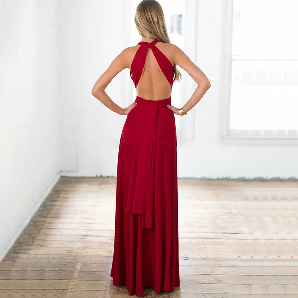 Kvinnors maxikjol med elegant omslagsdesign och figurnära passform Mirla-Eva Jonsson