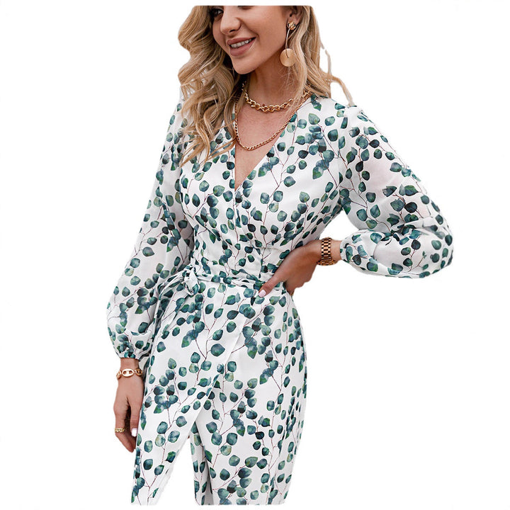 Kvinnors maxiklänning med blommönster Mirla-Eva Jonsson