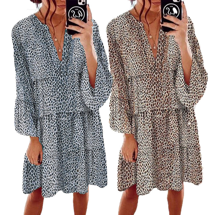 Kvinnors maxiklänning med elegant V-hals och voluminösa ärmar Mirla-Eva Jonsson