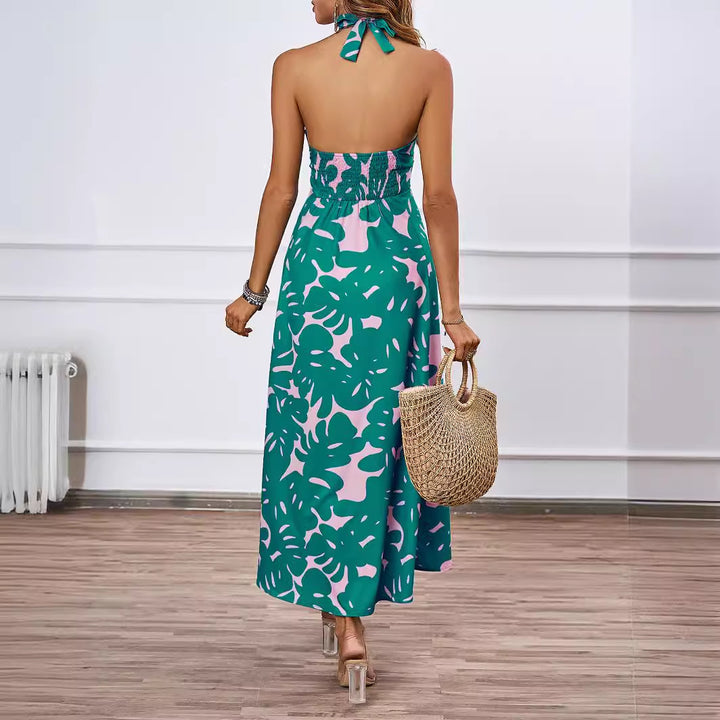 Kvinnors maxiklänning med off-shoulder design och blommönster Mirla-Eva Jonsson