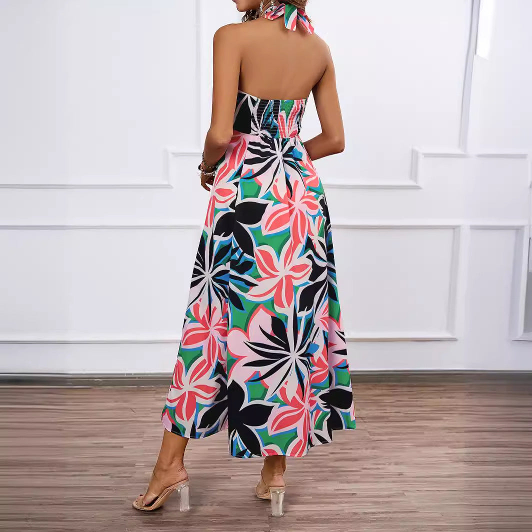Kvinnors maxiklänning med off-shoulder design och blommönster Mirla-Eva Jonsson