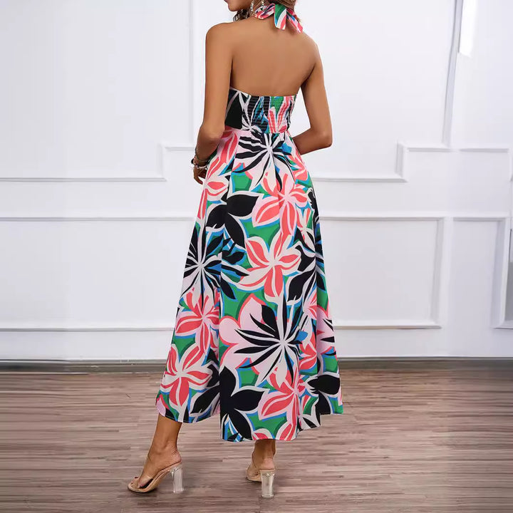 Kvinnors maxiklänning med off-shoulder design och blommönster Mirla-Eva Jonsson