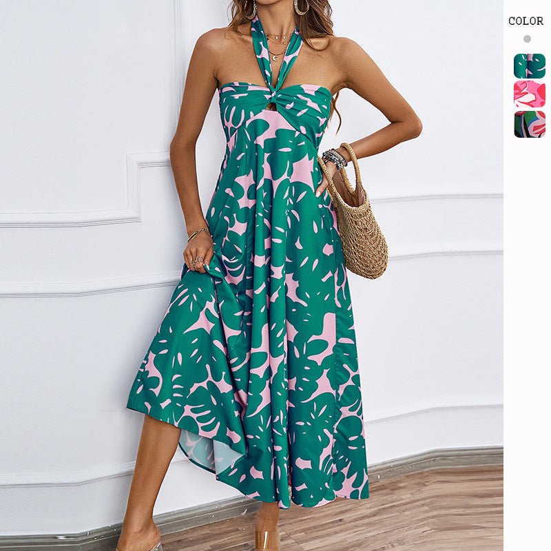 Kvinnors maxiklänning med off-shoulder design och blommönster Mirla-Eva Jonsson