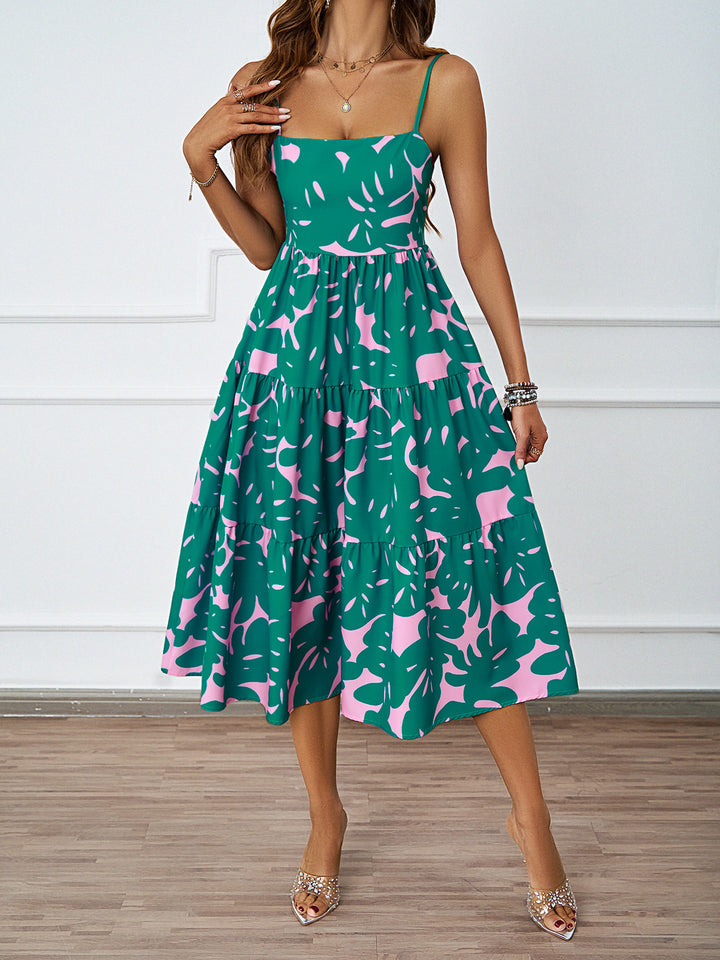 Kvinnors midikjol med blommönster och voluminös kjol Mirla-Eva Jonsson
