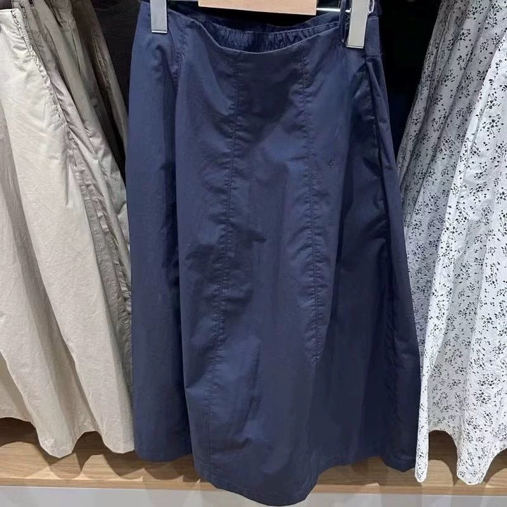 Kvinnors midkjol med elastisk midja och sidofickor Mirla-Eva Jonsson
