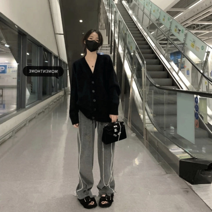 Kvinnors mjuka cardigan med knappar Mirla-Eva Jonsson
