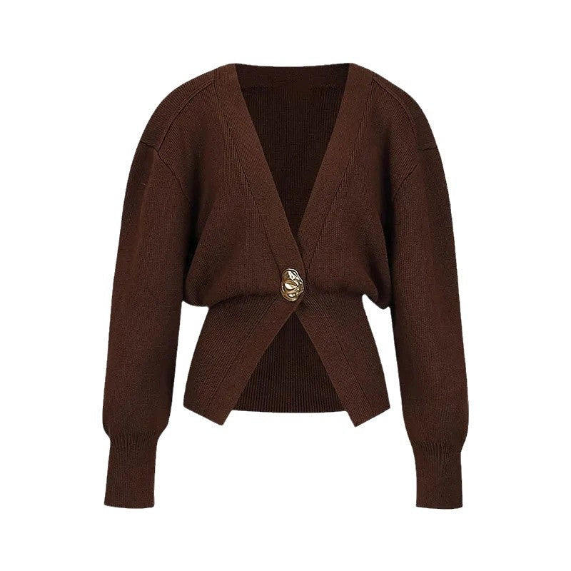 Kvinnors mode cardigan med elegant stängning Mirla-Eva Jonsson