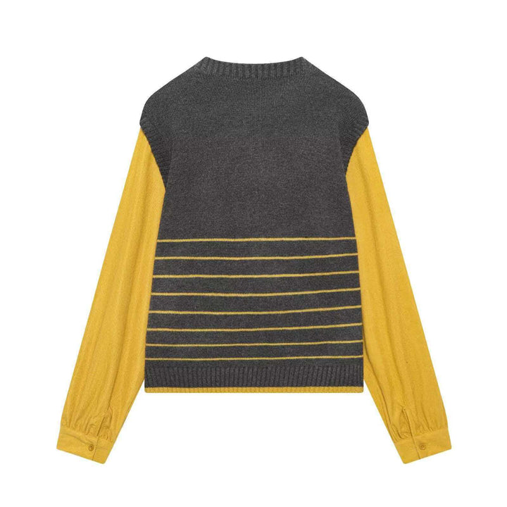 Kvinnors mode cardigan med eleganta kontraster Mirla-Eva Jonsson