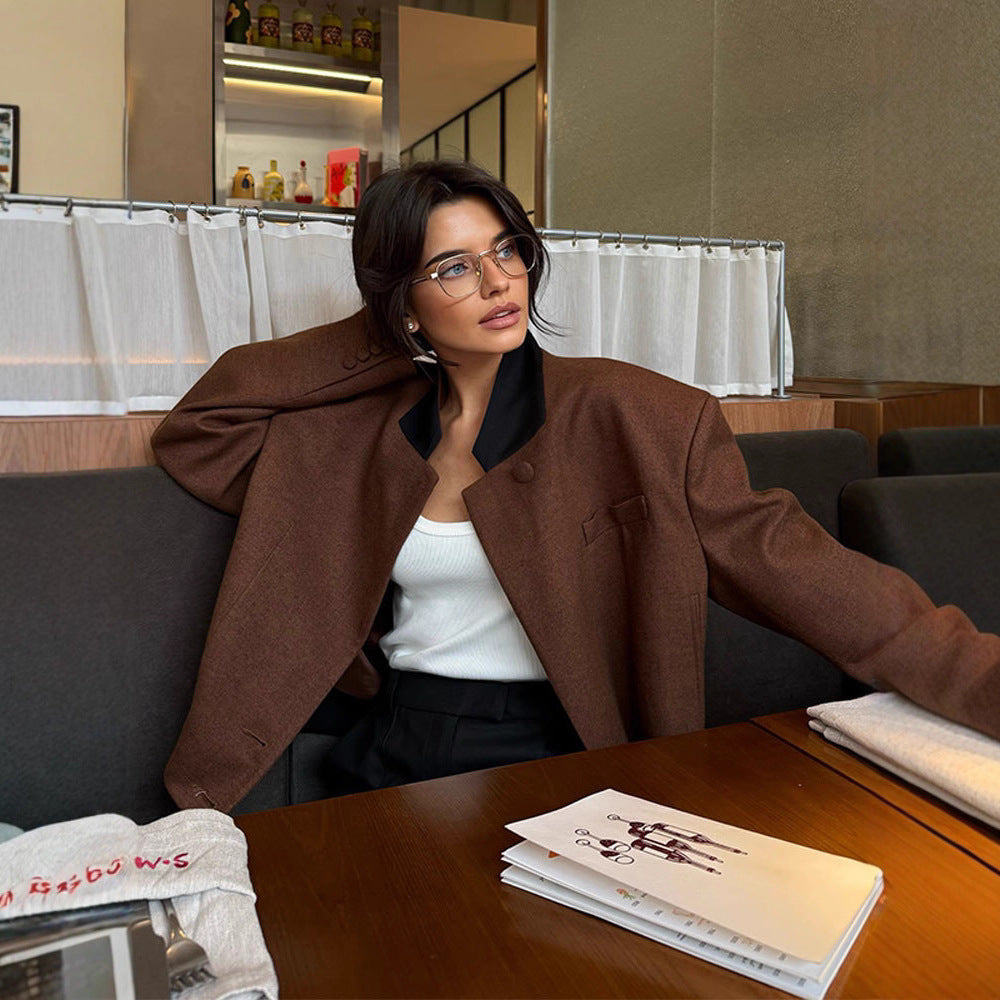 Kvinnors mode oversized blazer jacka Mirla-Eva Jonsson