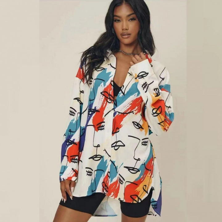 Kvinnors mode oversized blus Mirla-Eva Jonsson