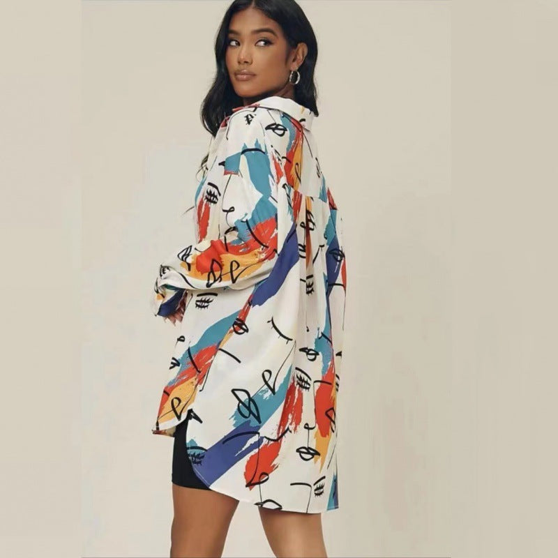 Kvinnors mode oversized blus Mirla-Eva Jonsson