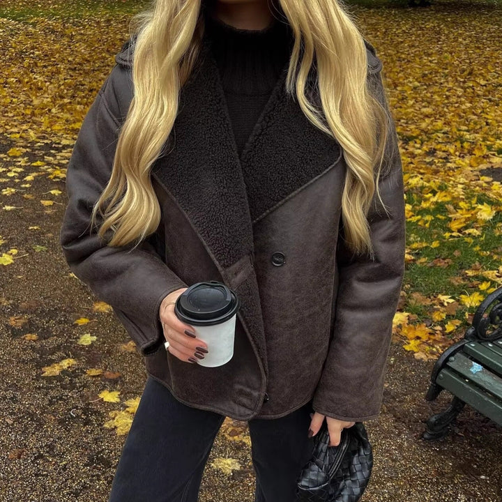 Kvinnors modefleecejacka med mysig foder Mirla-Eva Jonsson