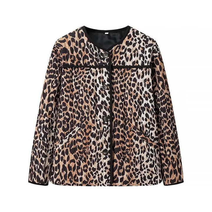 Kvinnors modejacka i trendigt leopardmönster Mirla-Eva Jonsson