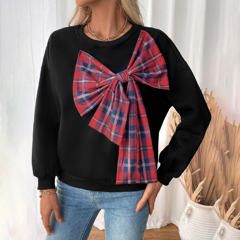 Kvinnors moderiktiga sweatshirt med konstnärlig knutdesign Mirla-Eva Jonsson