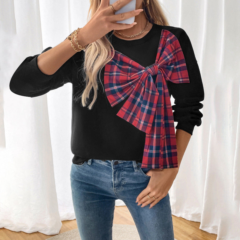 Kvinnors moderiktiga sweatshirt med konstnärlig knutdesign Mirla-Eva Jonsson