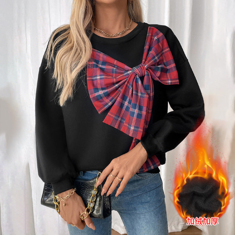 Kvinnors moderiktiga sweatshirt med konstnärlig knutdesign Mirla-Eva Jonsson