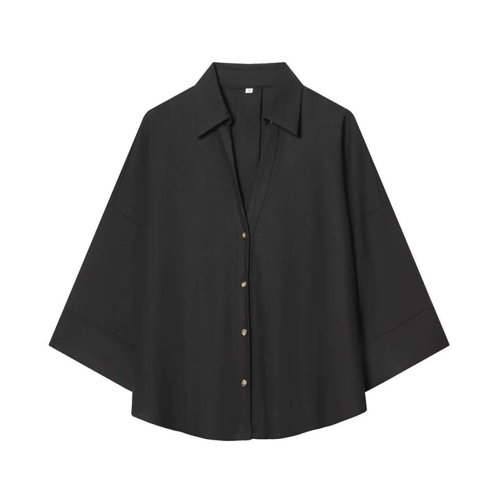 Kvinnors modern randig blus med oversized skärning Mirla-Eva Jonsson