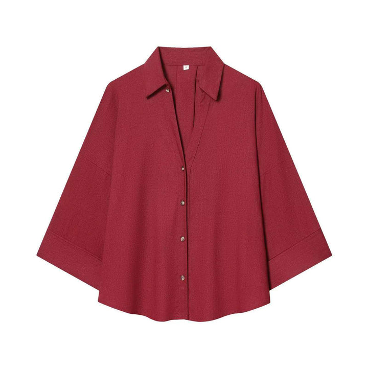 Kvinnors modern randig blus med oversized skärning Mirla-Eva Jonsson