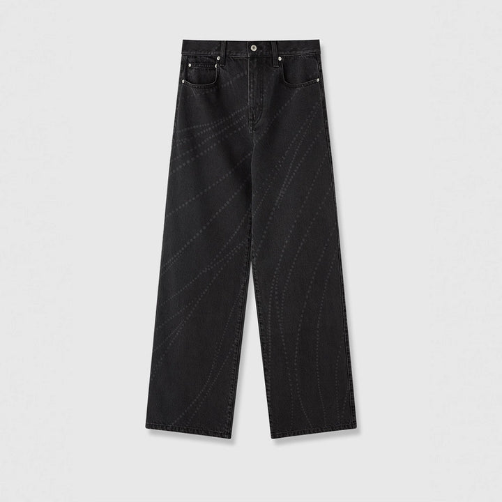 Kvinnors moderna bootcut jeans med hög midja och elegant design Mirla-Eva Jonsson