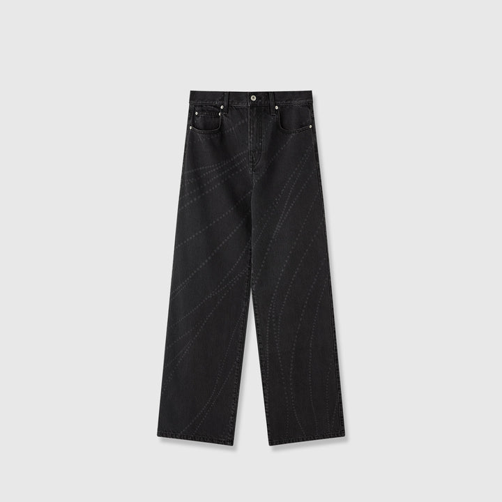Kvinnors moderna bootcut jeans med hög midja och elegant design Mirla-Eva Jonsson
