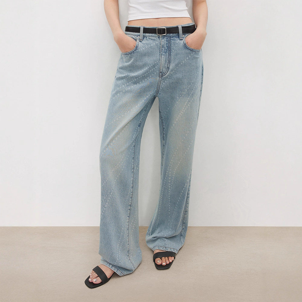 Kvinnors moderna bootcut jeans med hög midja och elegant design Mirla-Eva Jonsson
