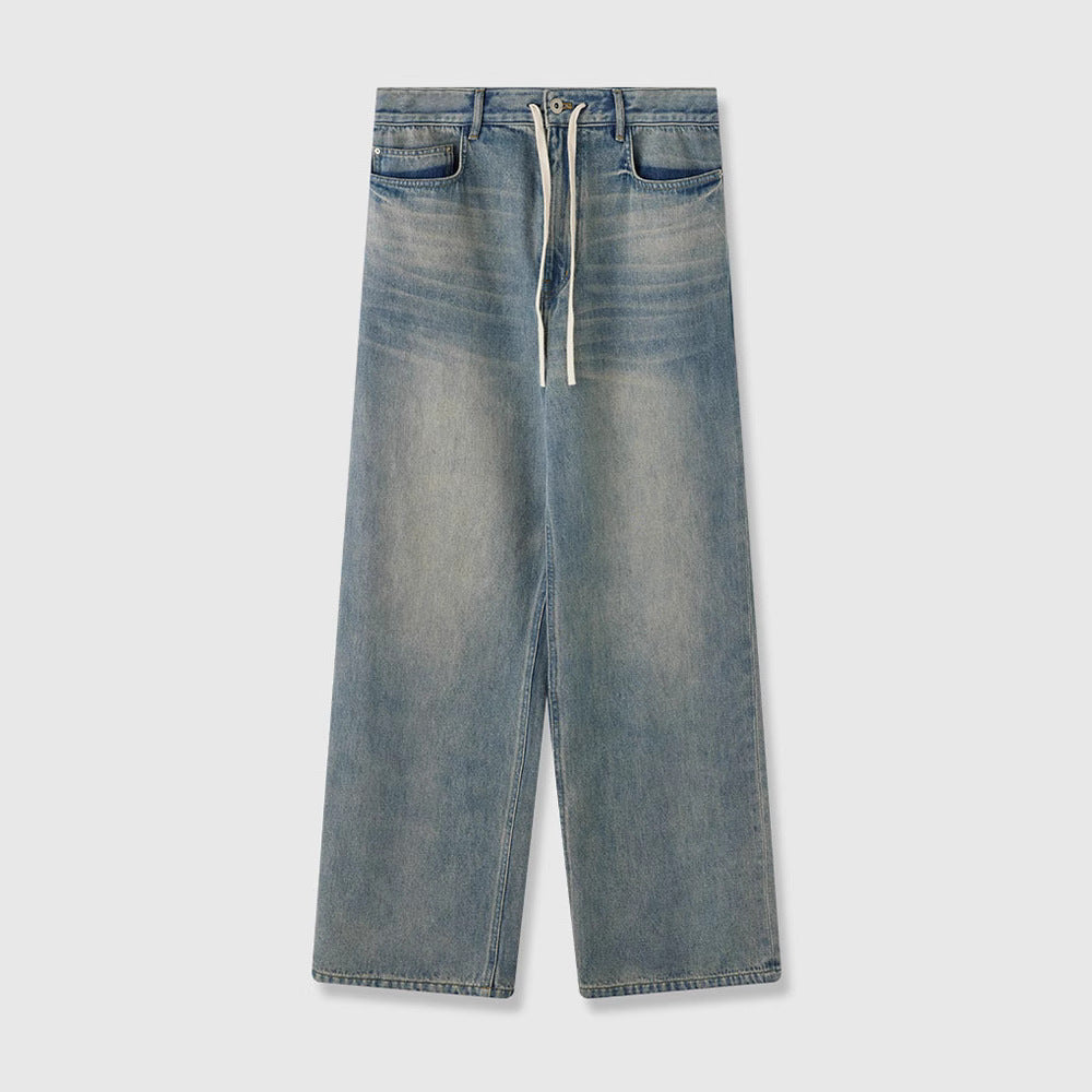 Kvinnors moderna, vida jeans med hög midja Mirla-Eva Jonsson