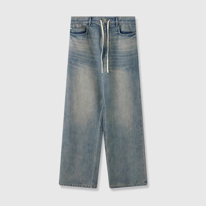 Kvinnors moderna, vida jeans med hög midja Mirla-Eva Jonsson