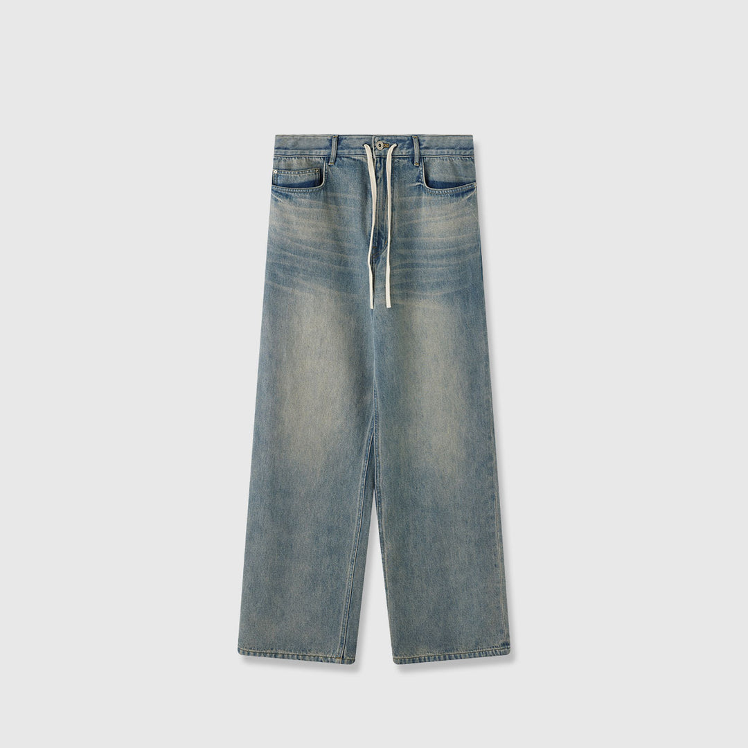 Kvinnors moderna, vida jeans med hög midja Mirla-Eva Jonsson