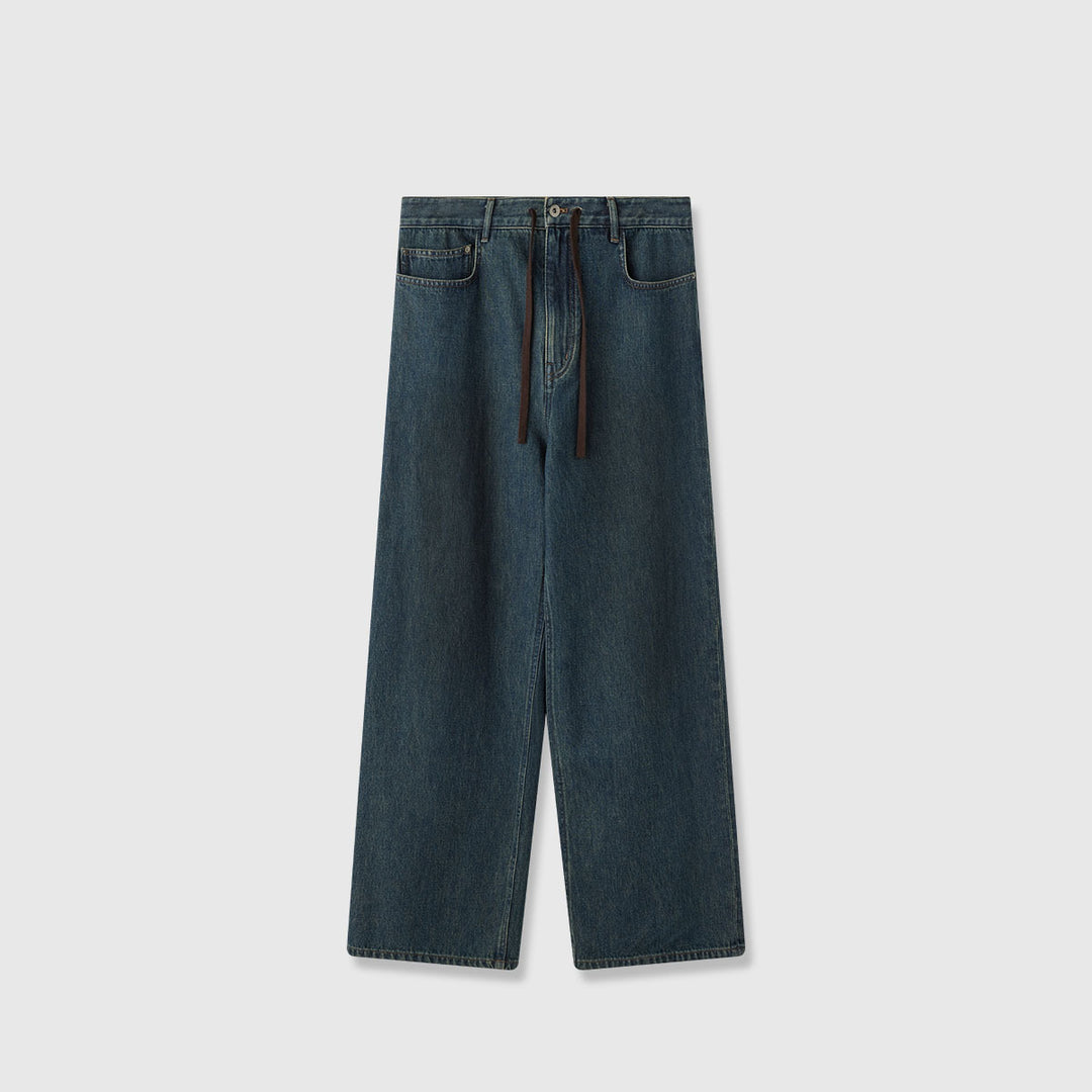 Kvinnors moderna, vida jeans med hög midja Mirla-Eva Jonsson