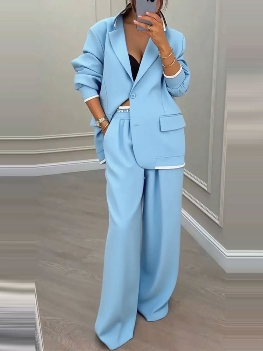 Kvinnors modiga oversized blazer-set med eleganta kostymbyxor Mirla-Eva Jonsson