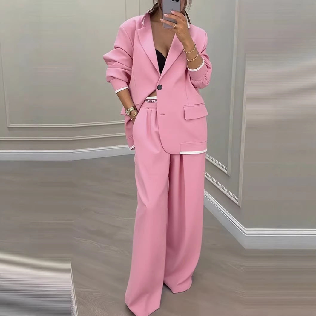Kvinnors modiga oversized blazer-set med eleganta kostymbyxor Mirla-Eva Jonsson