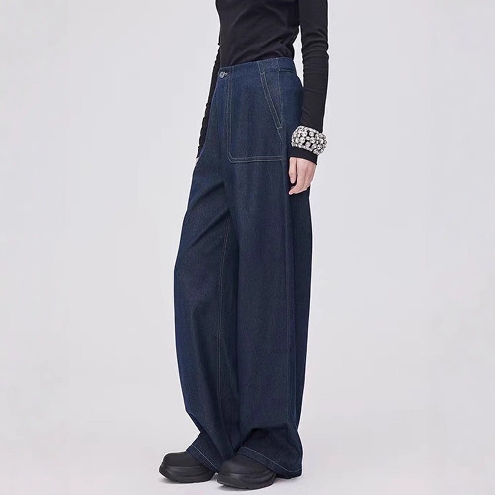 Kvinnors modiska jeans med bred skärning och hög midja Mirla-Eva Jonsson