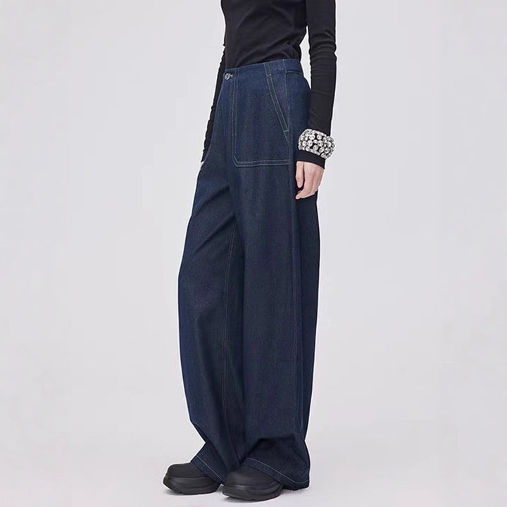 Kvinnors modiska jeans med bred skärning och hög midja Mirla-Eva Jonsson
