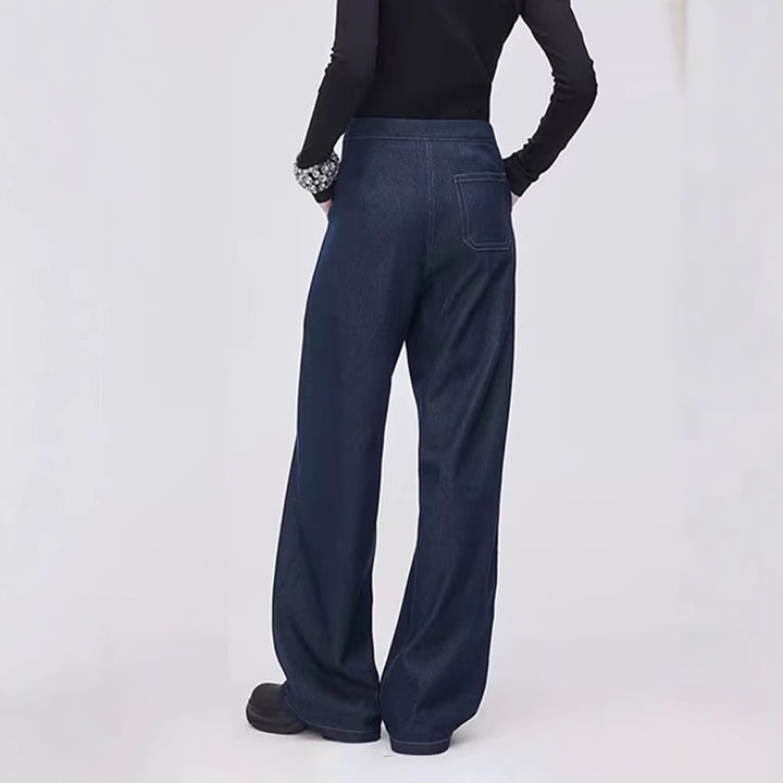 Kvinnors modiska jeans med bred skärning och hög midja Mirla-Eva Jonsson
