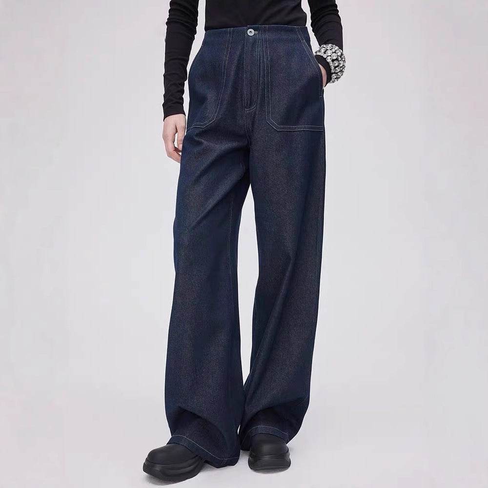 Kvinnors modiska jeans med bred skärning och hög midja Mirla-Eva Jonsson