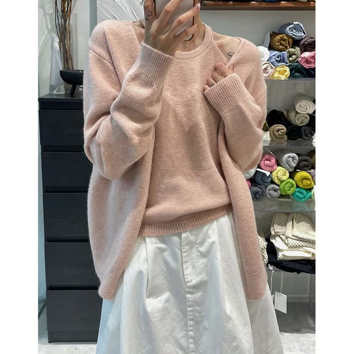 Kvinnors mysiga cardigan med förlängd passform och fin textur Mirla-Eva Jonsson