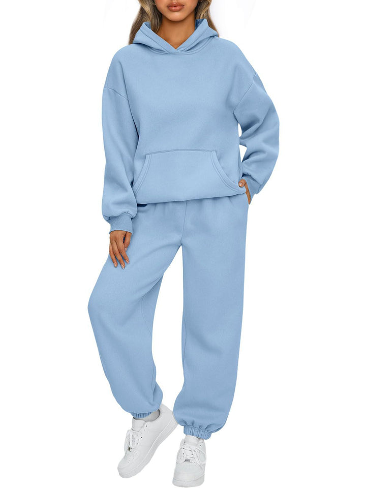 Kvinnors mysiga hooded sweatshirt-set Mirla-Eva Jonsson
